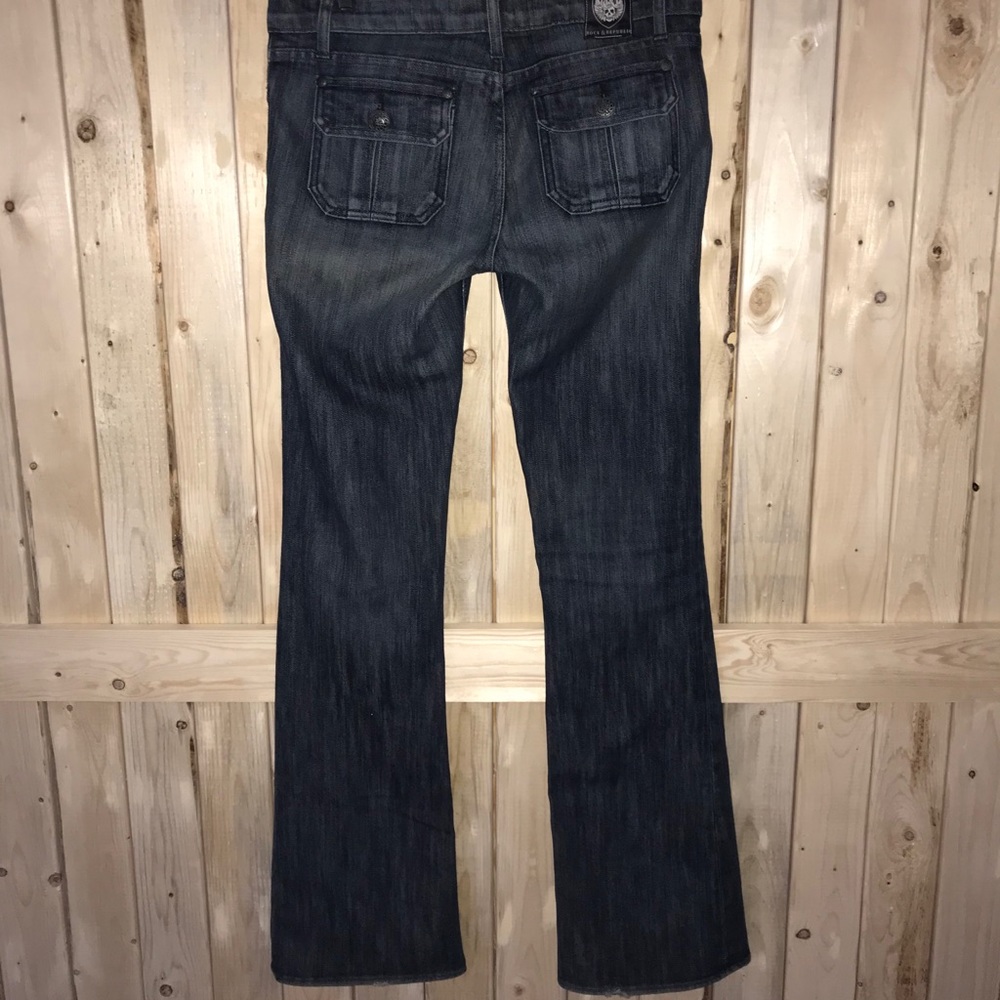 Rock & Republic Dark Wash Button Tab Jeans Size 29